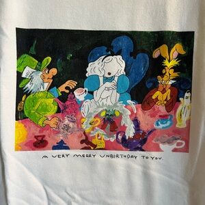 Alice in Wonderland Uniqlo x Disney boxy women’s XL tee T-shirt